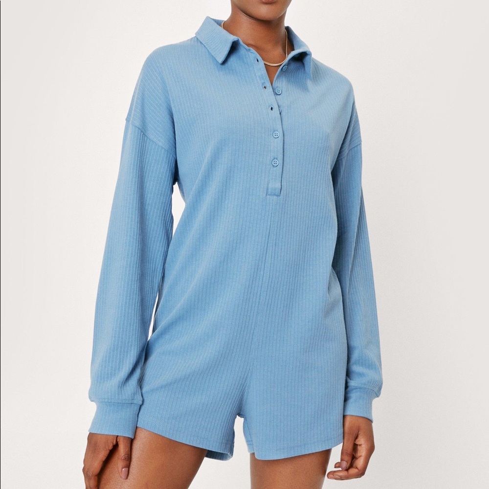 Nasty Gal Collar Romper